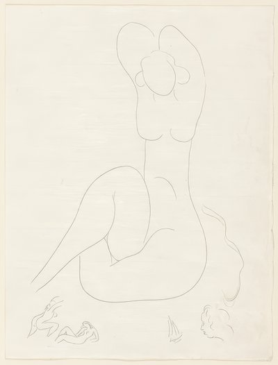 Vários sonetos: "Quelle soie...", placa 28 de Poesies de Mallarmé de Henri Matisse