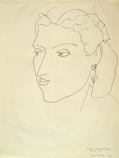Retrato de uma mulher de Henri Matisse