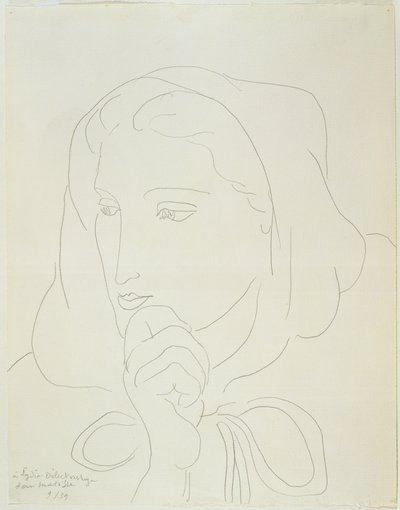 Retrato de uma mulher com capuz de Henri Matisse