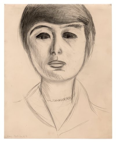 Retrato de uma jovem mulher (Elsa Glaser) de Henri Matisse
