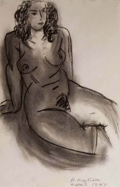 Mulher nua sentada de Henri Matisse