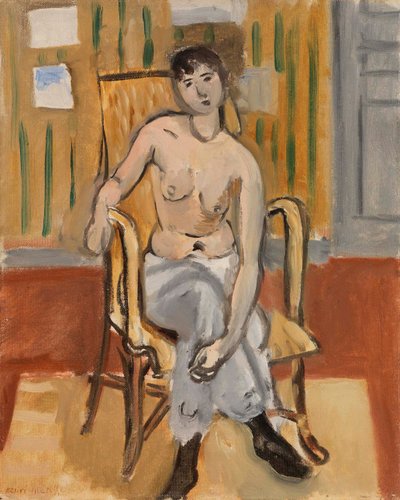 Nu sentado numa sala bronzeada de Henri Matisse