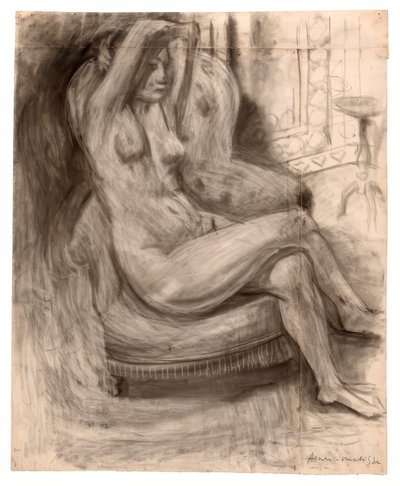 Nu sentado com os braços levantados de Henri Matisse