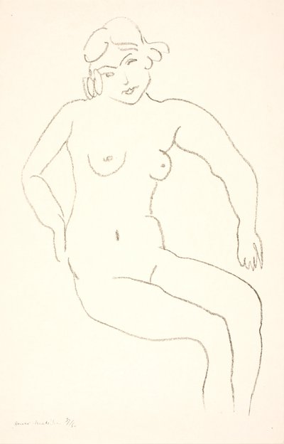 Nu feminino sentado de Henri Matisse