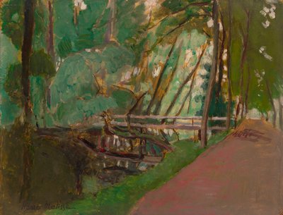 Sous-bois, c. 1902-1903 (óleo sobre papel assente sobre painel) de Henri Matisse
