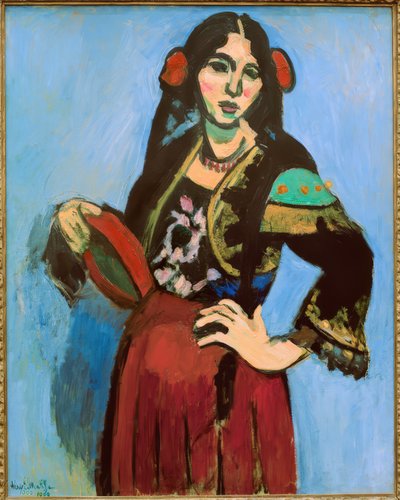 Mulher espanhola com pandeireta de Henri Matisse
