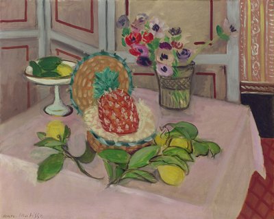 Natureza morta: Ananás e Limões de Henri Matisse