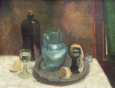 Natureza-morta com um limão, ou O jarro azul de Henri Matisse
