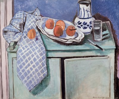 Natureza morta sobre um aparador verde de Henri Matisse