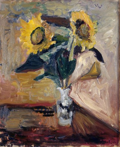 Girassóis num vaso de Henri Matisse