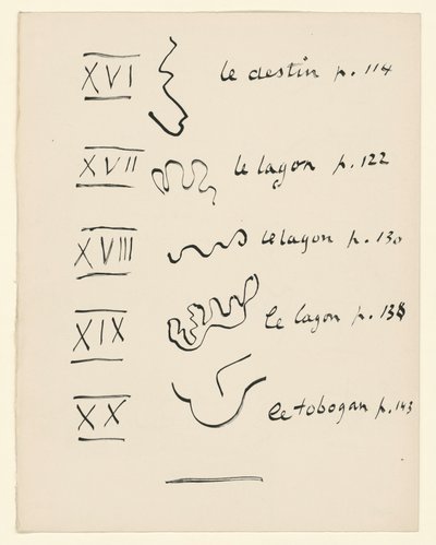 Prancha de imagens 4. De «Jazz». p. 152 de Henri Matisse