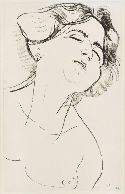 Cabeça de mulher, olhos fechados de Henri Matisse