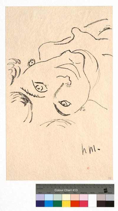 Cabeça virada para baixo de Henri Matisse