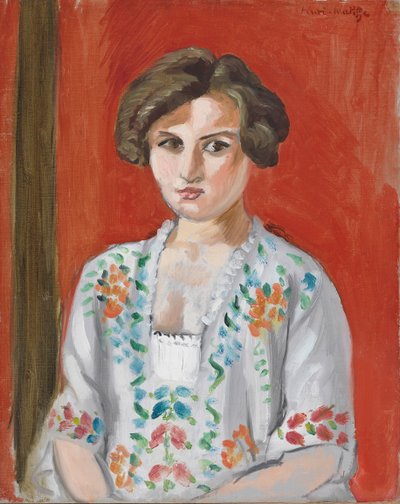 A Blusa Búlgara, c.1920 (óleo sobre tela) de Henri Matisse