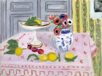 A toalha de mesa cor-de-rosa de Henri Matisse