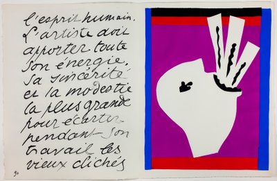 O engolidor de espadas, de Jazz de Henri Matisse