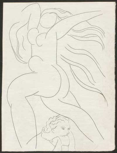Brinde, prato um de Poesies de Mallarmé de Henri Matisse
