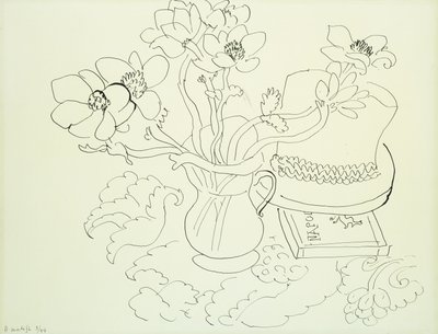Vaso de anémonas de Henri Matisse