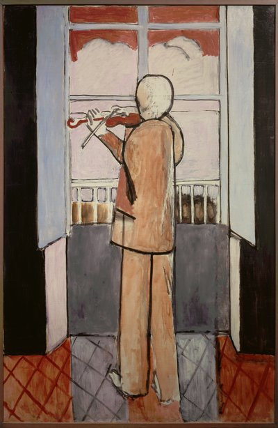 Violinista à janela 1916 (óleo sobre tela) de Henri Matisse