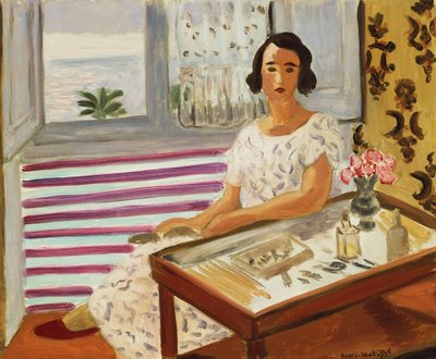 Mulher sentada no seu toucador de Henri Matisse
