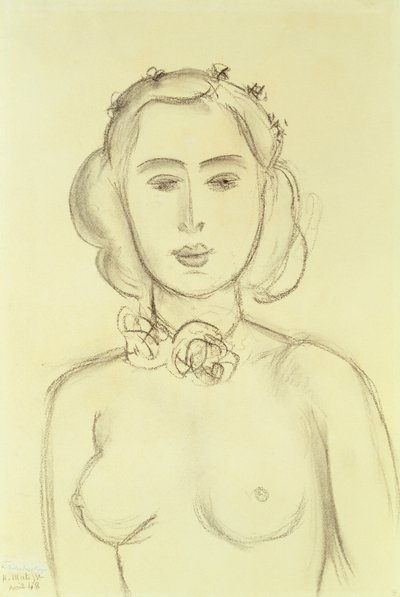 Mulher com os seios à mostra de Henri Matisse