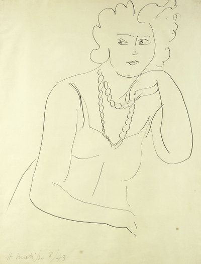 Colar de mulher de Henri Matisse