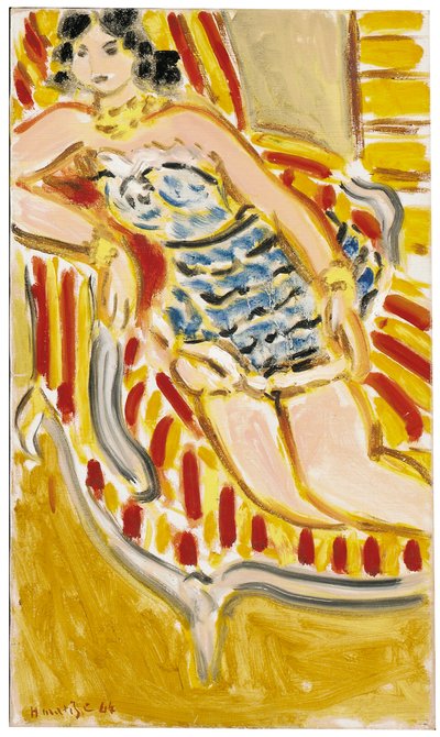 Mulher jovem num sofá de Henri Matisse