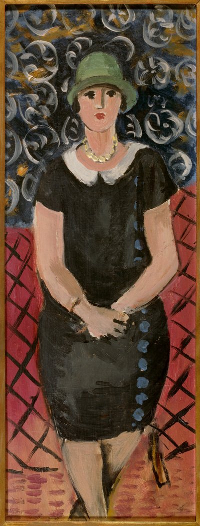 mulher sentada, cerca de 1925 (óleo sobre cartão) de Henri Matisse