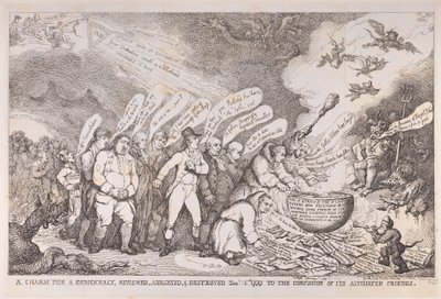 Um encanto para uma democracia, revisto, analisado e destruído em 1º de janeiro de 1799 à Conferência, em 1º de janeiro de 1799. de Henri Merke