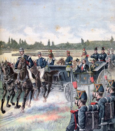 Chegada do presidente da república, revisão militar, 14 de julho de 1891. de Henri Meyer