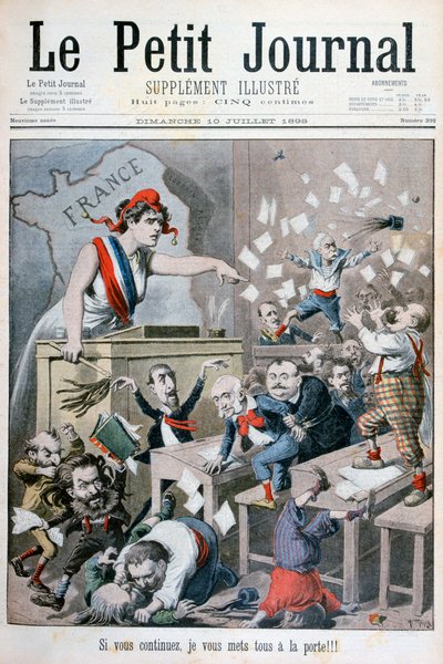 Caricatura da Câmara dos Deputados, Paris, 1898 de Henri Meyer