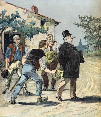 Caricatura dos candidatos de Henri Meyer