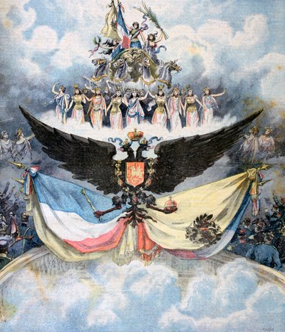Celebrações na Ópera de Paris em homenagem à Aliança Dupla Franco-Russa, 1893 de Henri Meyer