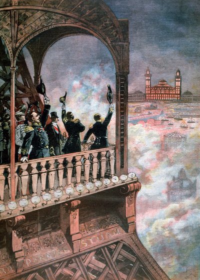 Celebrações em Paris em homenagem à Aliança Dupla Franco-Russa, 1893 de Henri Meyer