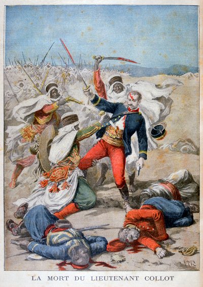 Morte do Tenente Collet, Argélia, 1896 de Henri Meyer