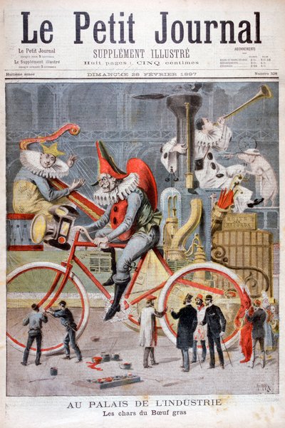 Carro alegórico para o festival de boi gordo, Palais de lIndustrie, Paris, 1897 de Henri Meyer