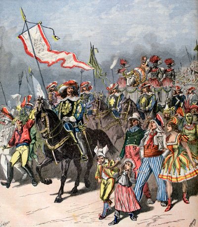 Carnaval francês do boi gordo, nos tempos antigos, 1891 de Henri Meyer