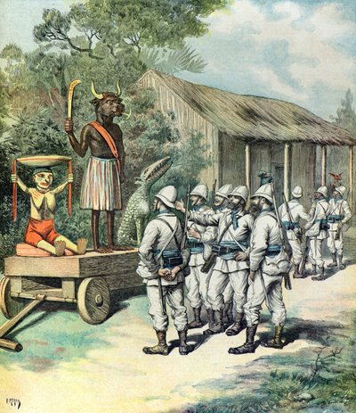 Tropas francesas após a captura de Kana de Henri Meyer
