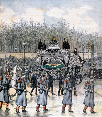 Funeral do imperador do Brasil, 1891 de Henri Meyer