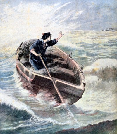 Perdido no mar, 1891 de Henri Meyer