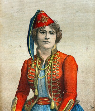 Retrato da atriz Marie Delna de Henri Meyer