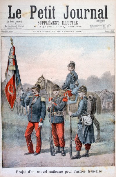 Proposta de novos uniformes do exército francês, 1897 de Henri Meyer