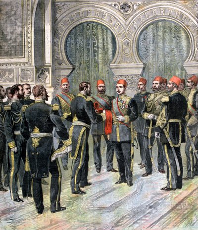 Retorno do Grande Cordão da Legião de Honra ao Novo Quedive do Egito, 1892 de Henri Meyer