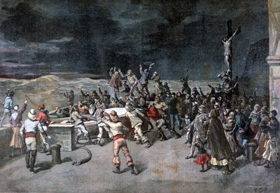 Cena sete, o resgate, da peça Maitre DArmes, Porto de Saint-Martin, 1892 de Henri Meyer