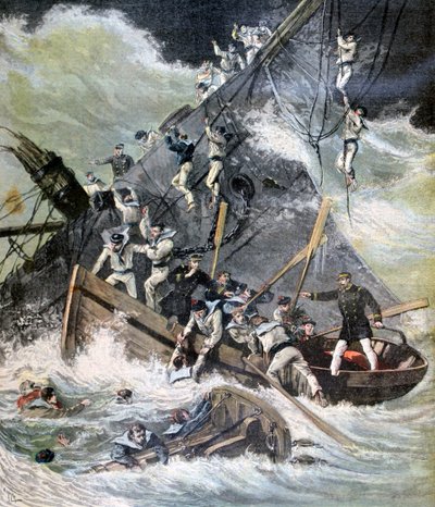 Naufrágio do La Bourdonnais, Santa Maria, Madagascar, 1893 de Henri Meyer