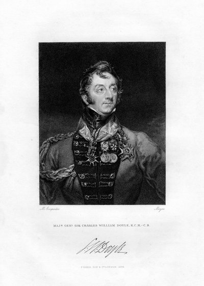 Sir Charles William Doyle, general britânico, 1829 de Henri Meyer