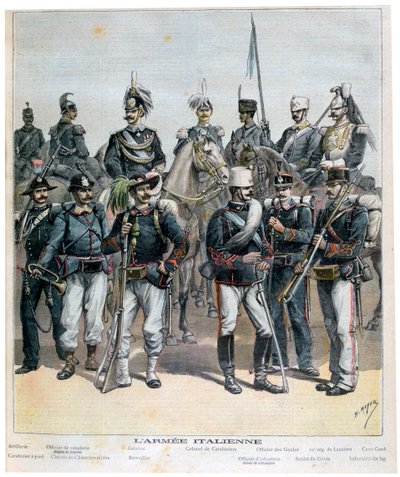 O exército italiano, 1892 de Henri Meyer
