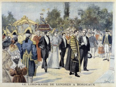 O Lord Mayor de Londres a Bordeaux - no "Le Petite Journal de Henri Meyer