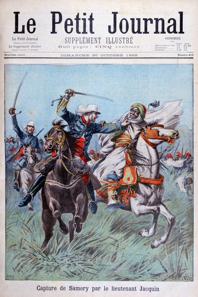 A captura de Toure Samory pelo tenente Jacquin perto de Guelemou em 1898. de Henri Meyer