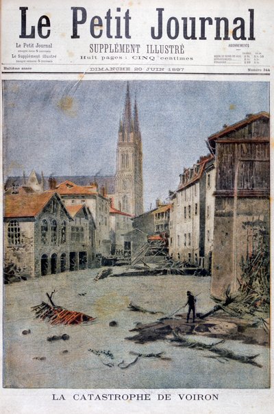 A catástrofe de Voiron, França, 1897 de Henri Meyer